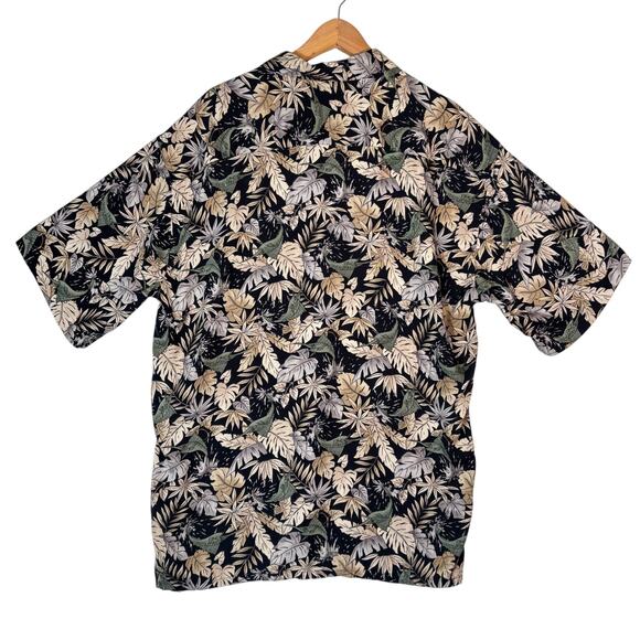 Pierre Cardin VTG Marlin & Palm Leaves Shirt Mens L Lightweight Hawaiian Fishing - Picture 2 of 7